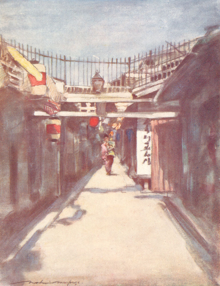 JAPAN. St gallery 1904 old antique vintage print picture